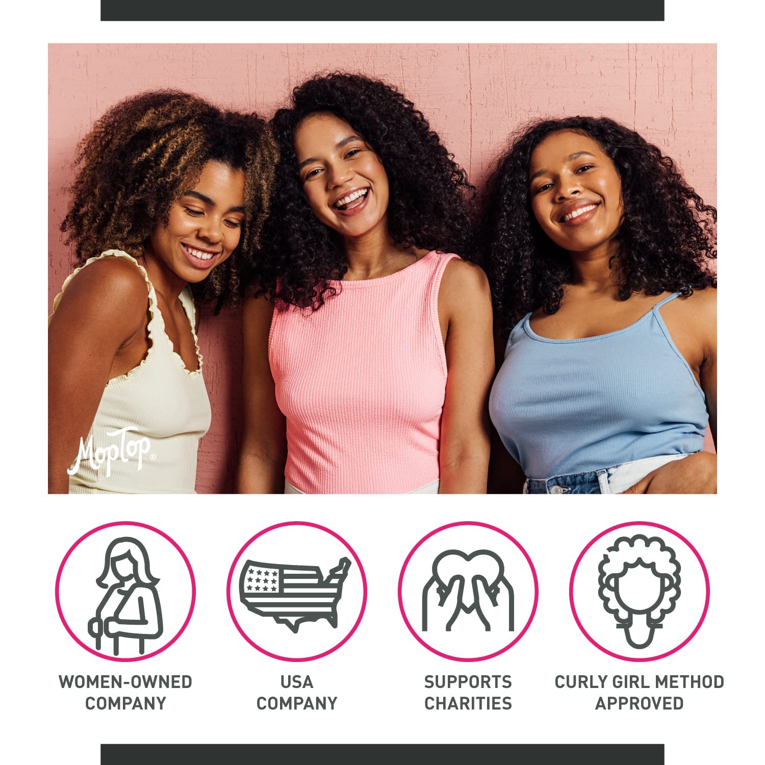 MopTop Anti-Frizz Medium Hold Gel 32oz -