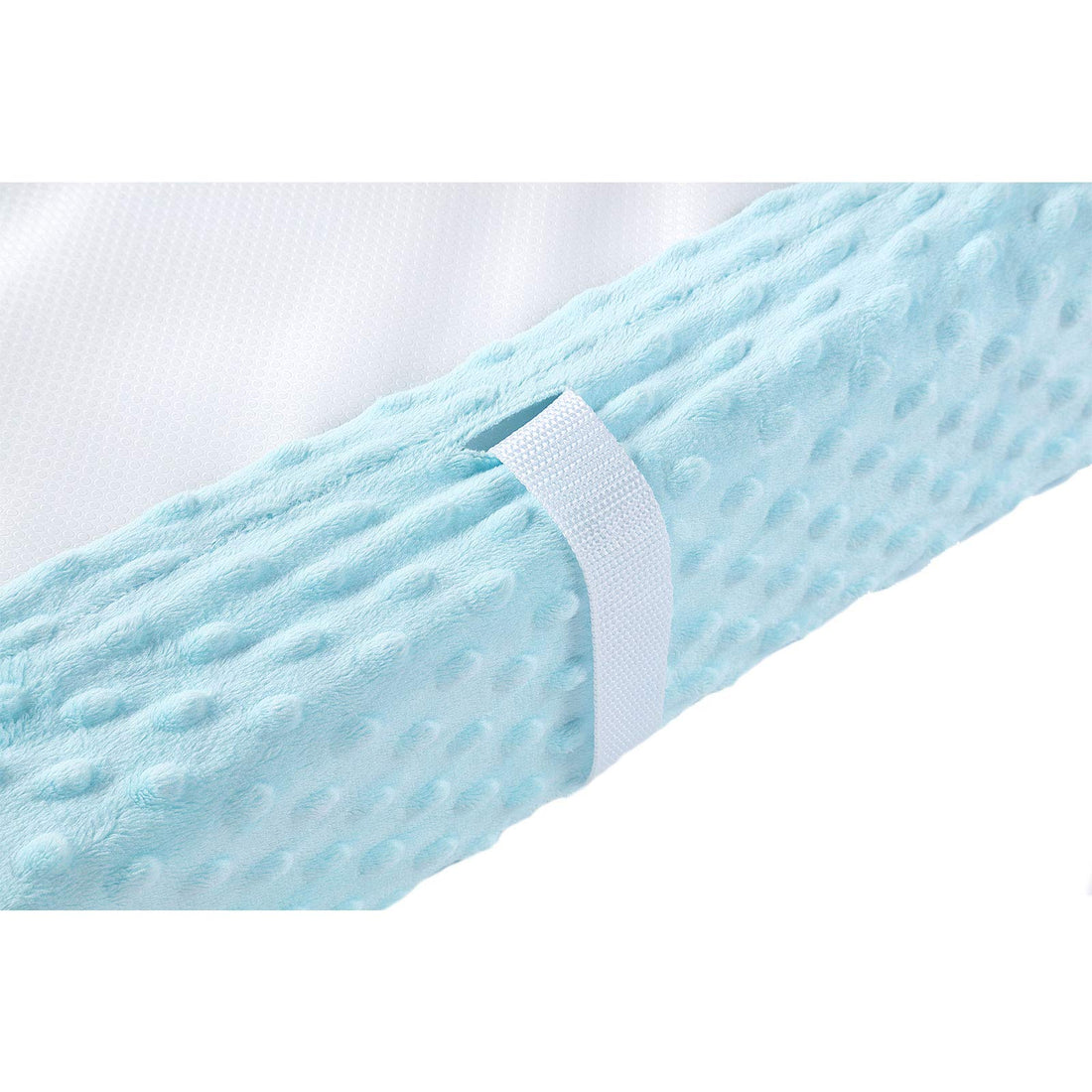 Baby Changing Pad Cover, Super Soft Plush Dot Diaper Changing Table Covers for Baby Girls and Boys, Ultra Comfortable, Safe for Babies, Fit 32/34'' x 16 Pad (SkyBlue)