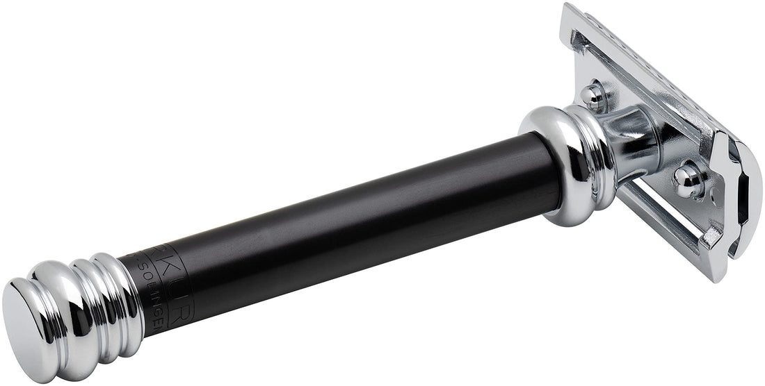 MERKUR Black Handled MK-38B Double Edge Safety Razor