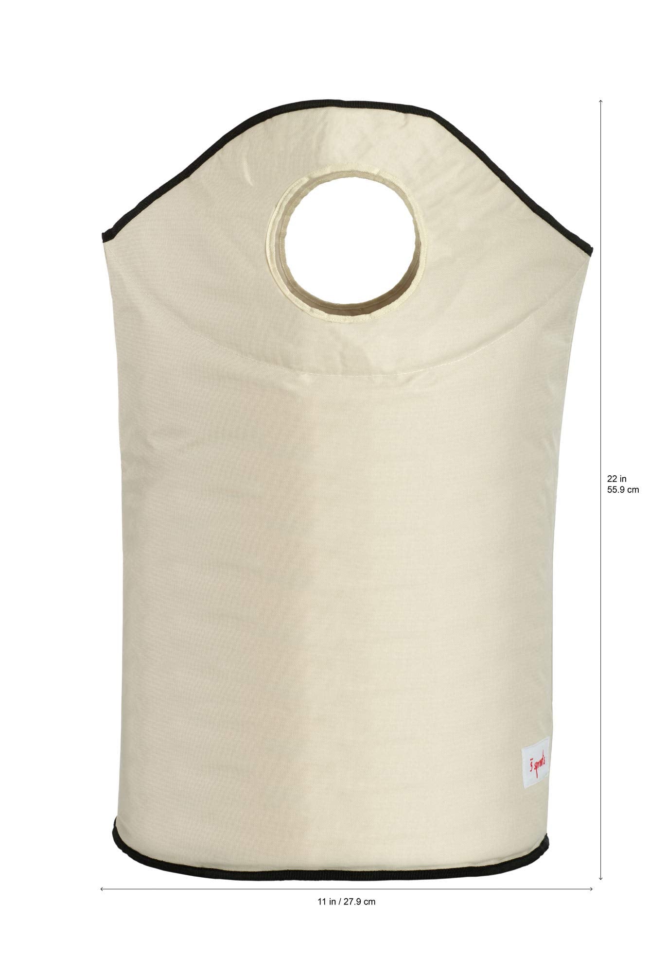 3 Sprouts Baby Laundry Basket for Nursery - Hamper with Handles/Lid, Large Storage Basket, Toy Bin, Room Decor - Kids Hamper, Baby Clothes Storage Organizer, Goat