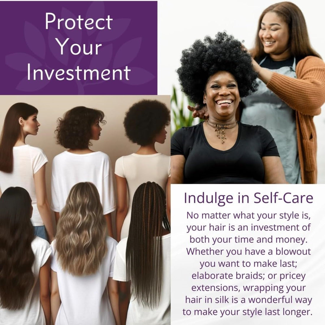 Pure Silk Hair Black Head Scarf, 100% Pure Mulberry Silk, Oeko-Tex Certified, Provides Chemotherapy Comfort And Supports Hair Regrowth