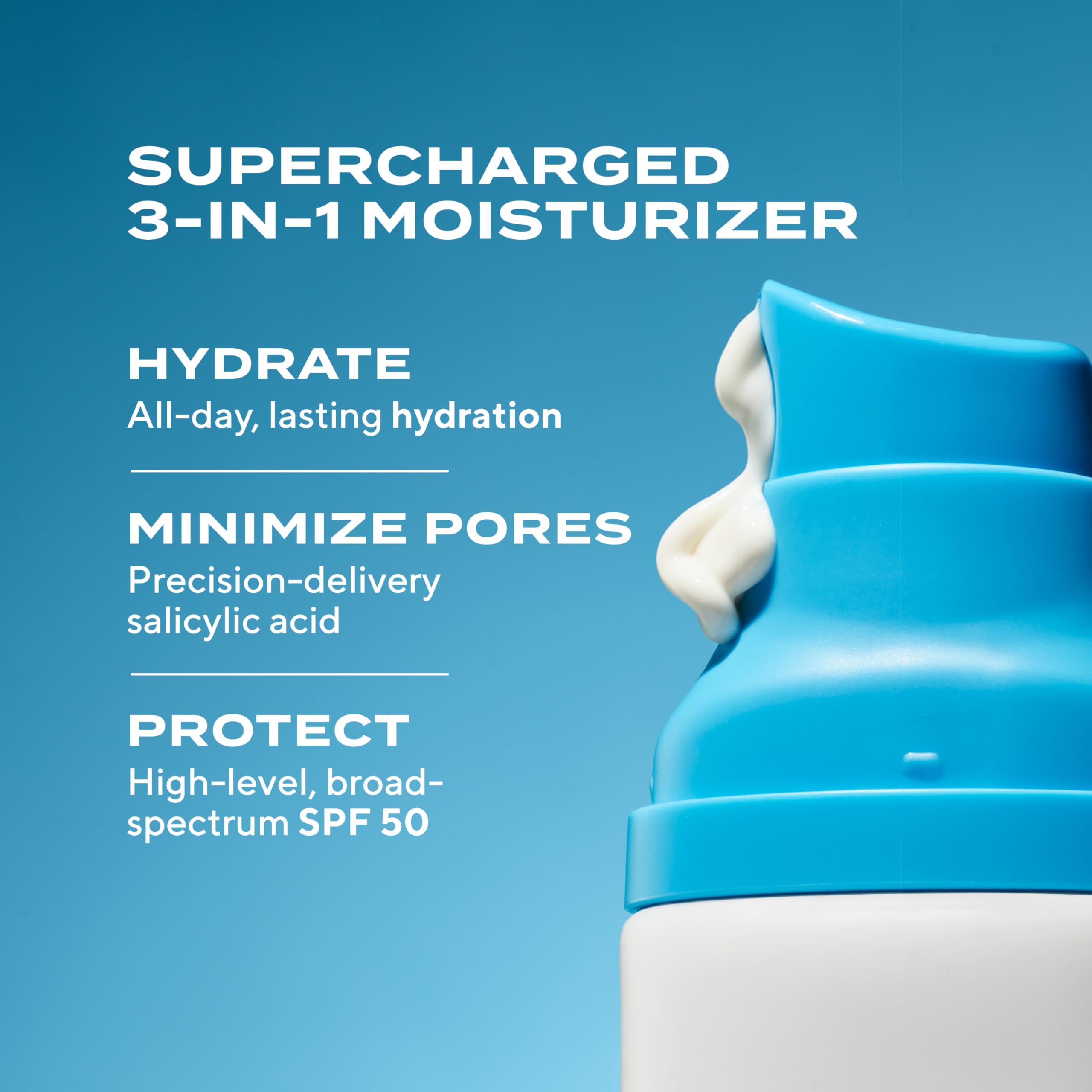 Murad Superactive Mattifying Oil and Pore Control Moisturizer SPF 50 - Shine Free Hydrating Facial Sunscreen Supercharged with Salicylic Acid To Smooth Texture and Minimize Look of Pores - 1.7Fl Oz