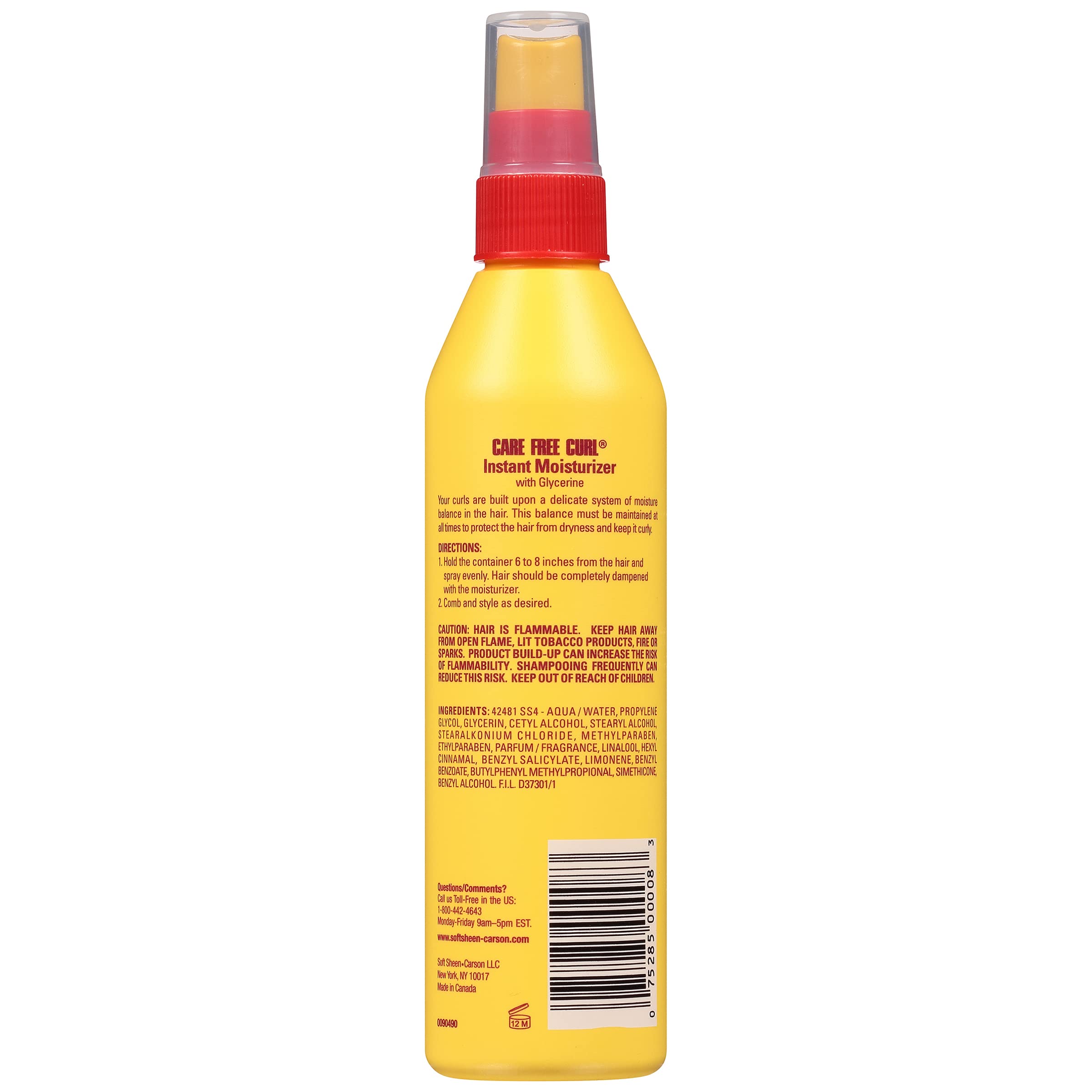 Softsheen Carson Care Free Curl Instant Moisturizer, 8 Ounce
