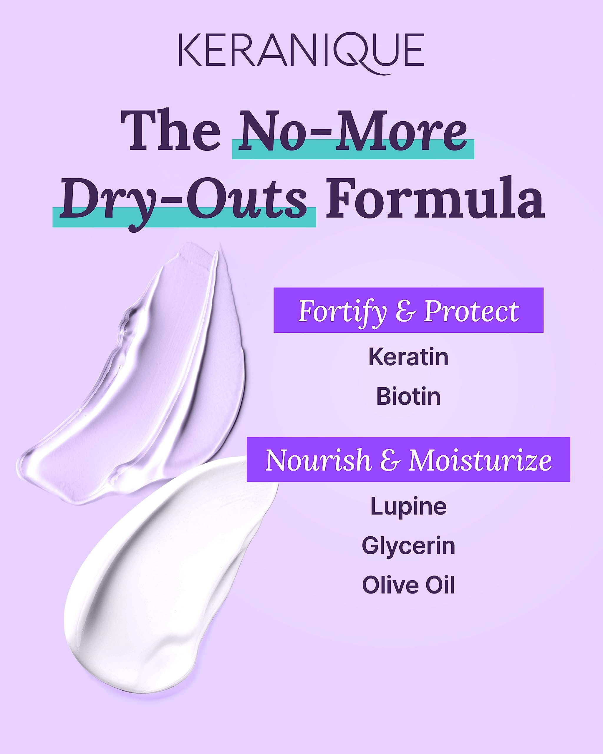 Keranique Hydrating Shampoo and Conditioner Set - Deep Hydration Hair Shampoo and Conditioner for Repairing Natural Moisture with Keratin - Sulfate-Free Intense Hydrator for Dry, Thin, Damaged Hair