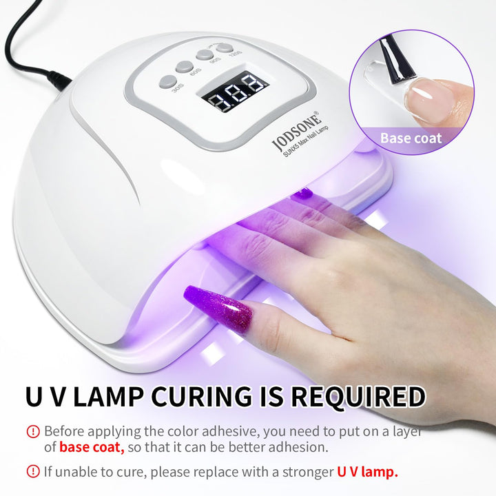 JODSONE 10ml Gel Polish Dark Blue Gel Polish Nail Soak Off U V LED Nail Lamp Art Manicure Salon DIY Home Solid Color Gel Gift for Women Girls