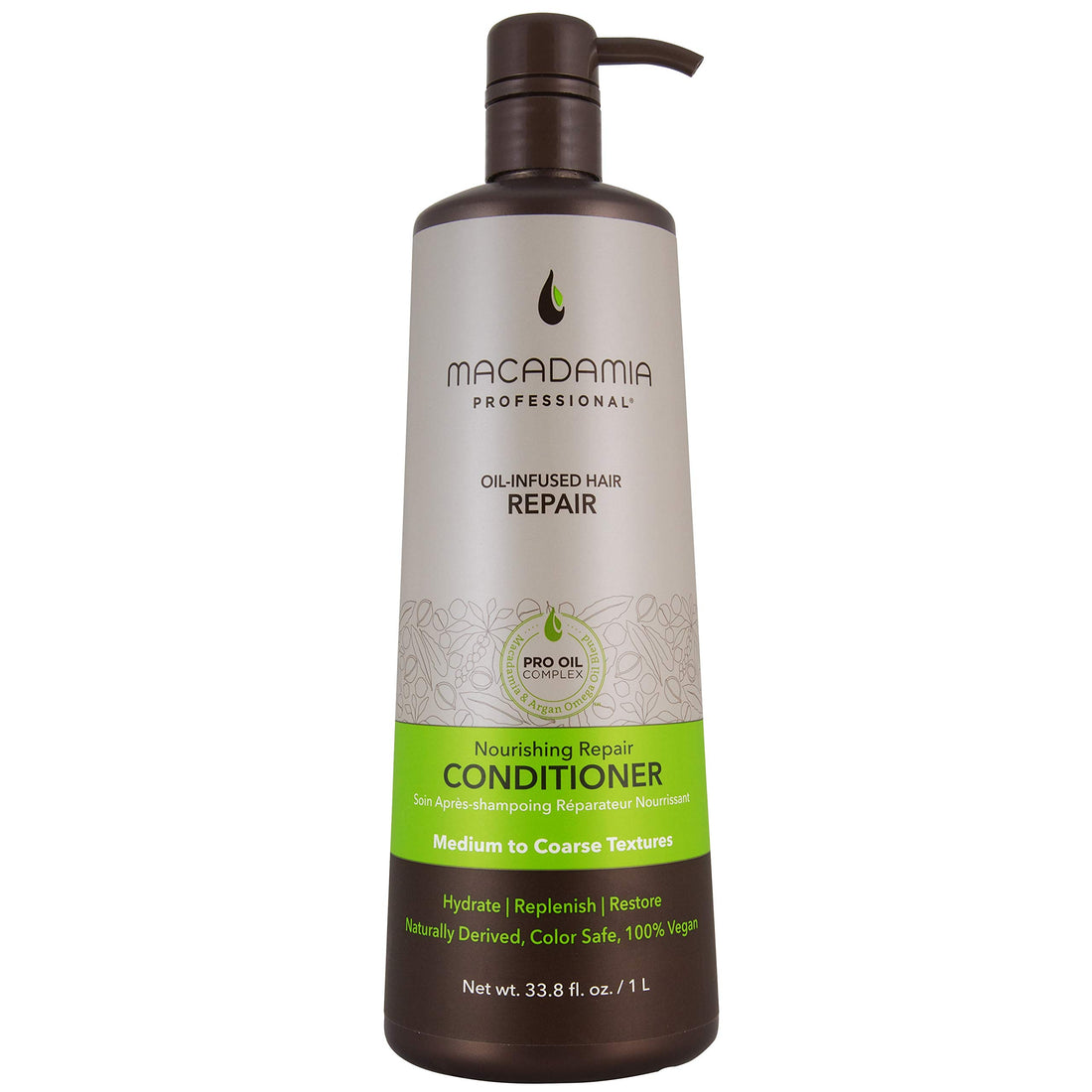 Macadamia Professional Nourishing Repair Conditioner For Smoother, Shinier Hair, With Keratin Nourishes, Controls Frizz, For Men & Women All Hair Type 1L