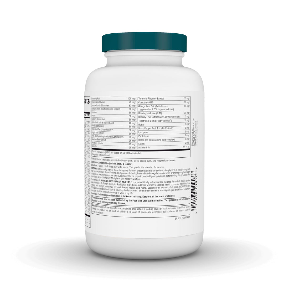 Source Naturals Women's Life Force Multiple, Daily Multivitamin & Immune Health, Rejuvenating Energy* Supplement - 180 Tablets