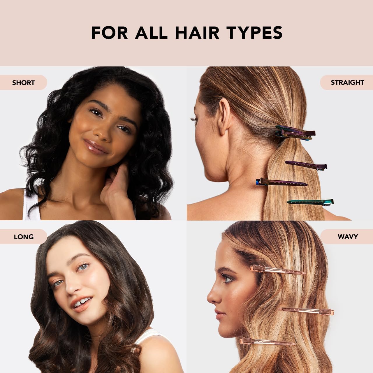 Kitsch Kitsch Pro Styling Clip, 6 Count (Gold)