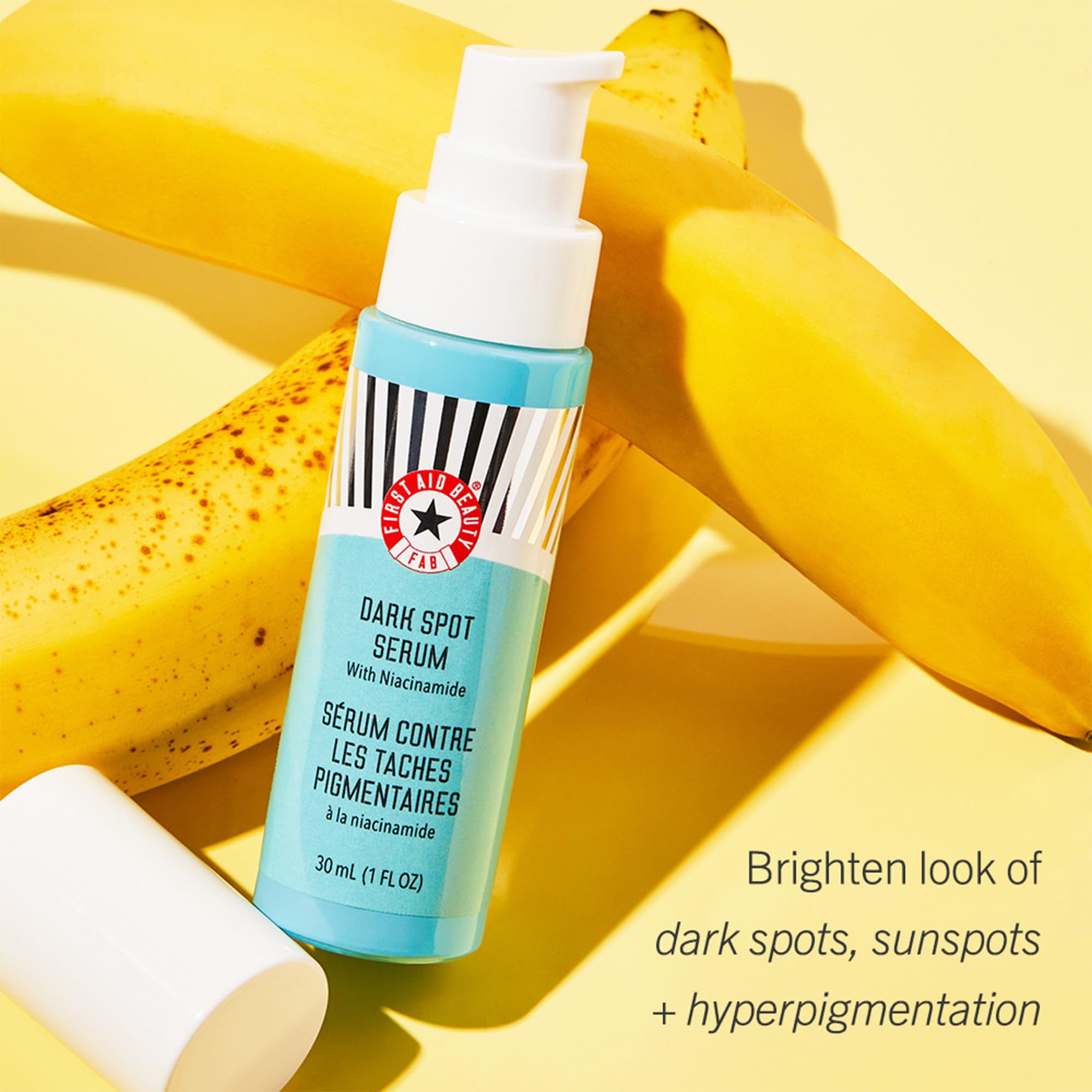 First Aid Beauty - Dark Spot Serum with Niacinamide, Helps Reduce Look of Dark Spots, Sun Spots, Hyperpigmentation, Discoloration & Post-acne marks, Non-Comedogenic, Safe for Sensitive Skin, 1 oz