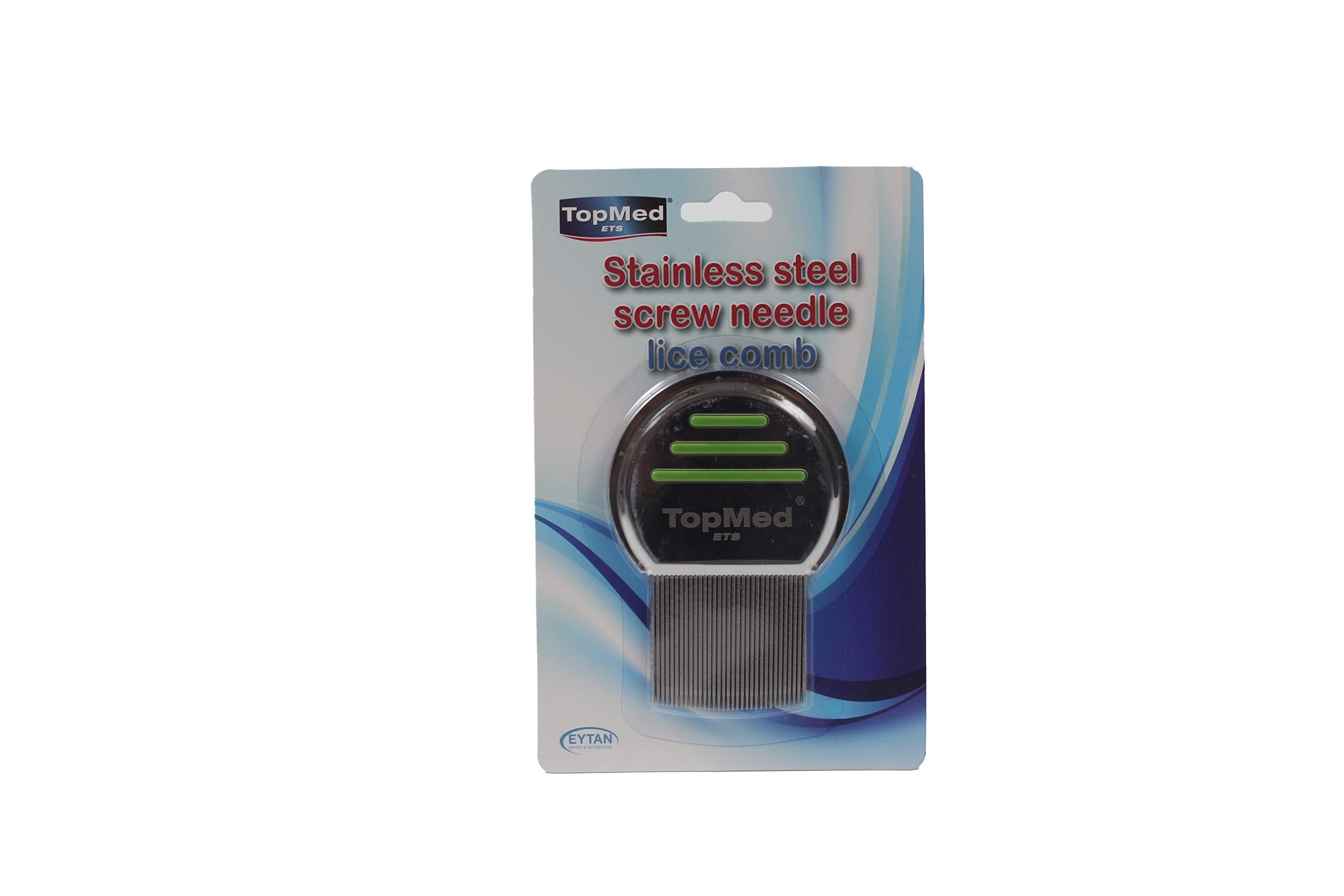 Top Med LICE Comb Steel Screw Needle Spiral 1 Count