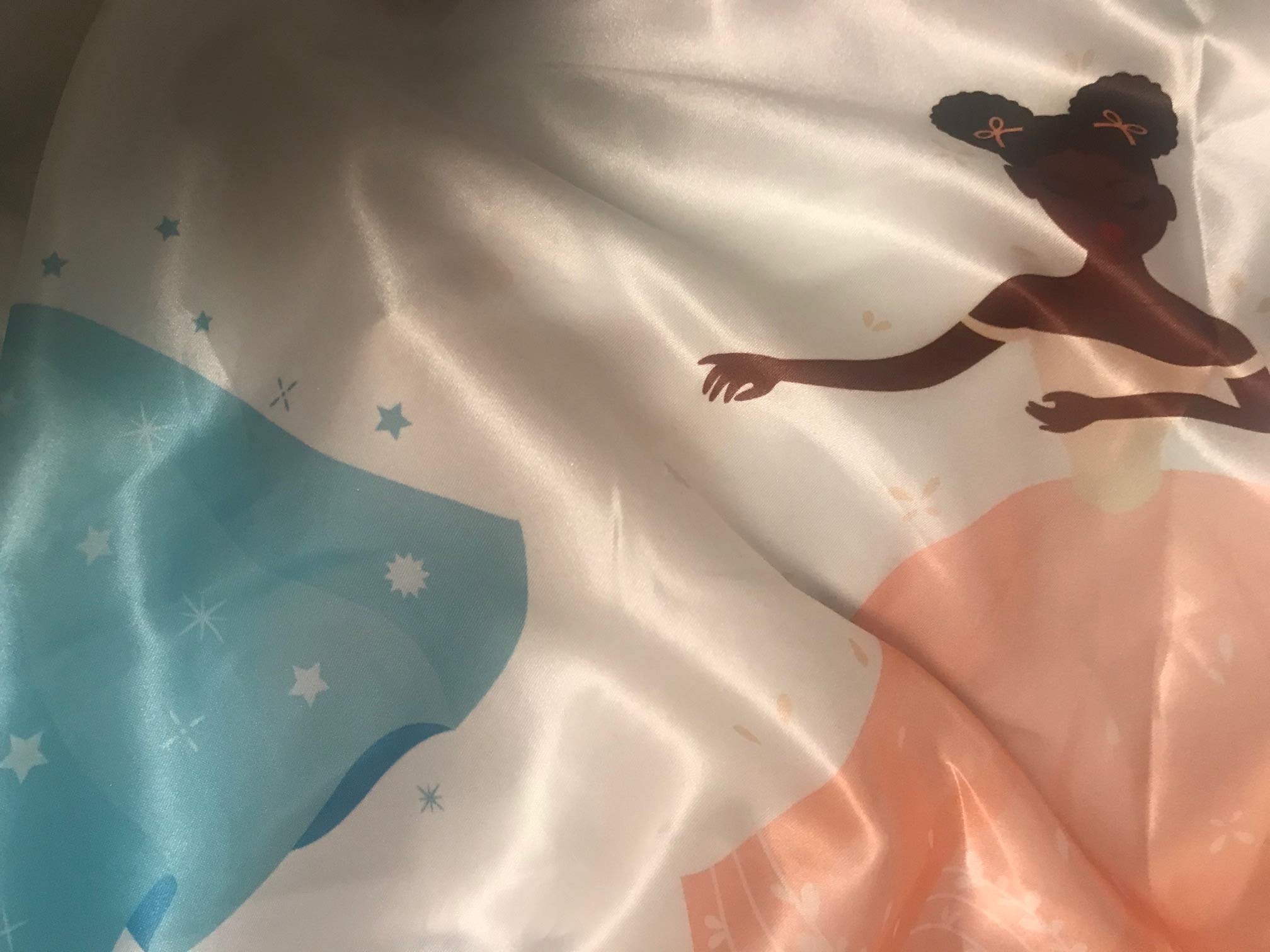 Beddings Place Satin Fitted Crib Sheet for Babies, Girls, Ballerina, Toddler Bed, daybed to retain Hair Moisture Size (Standard Crib Sheet, Ballerina, Princess)