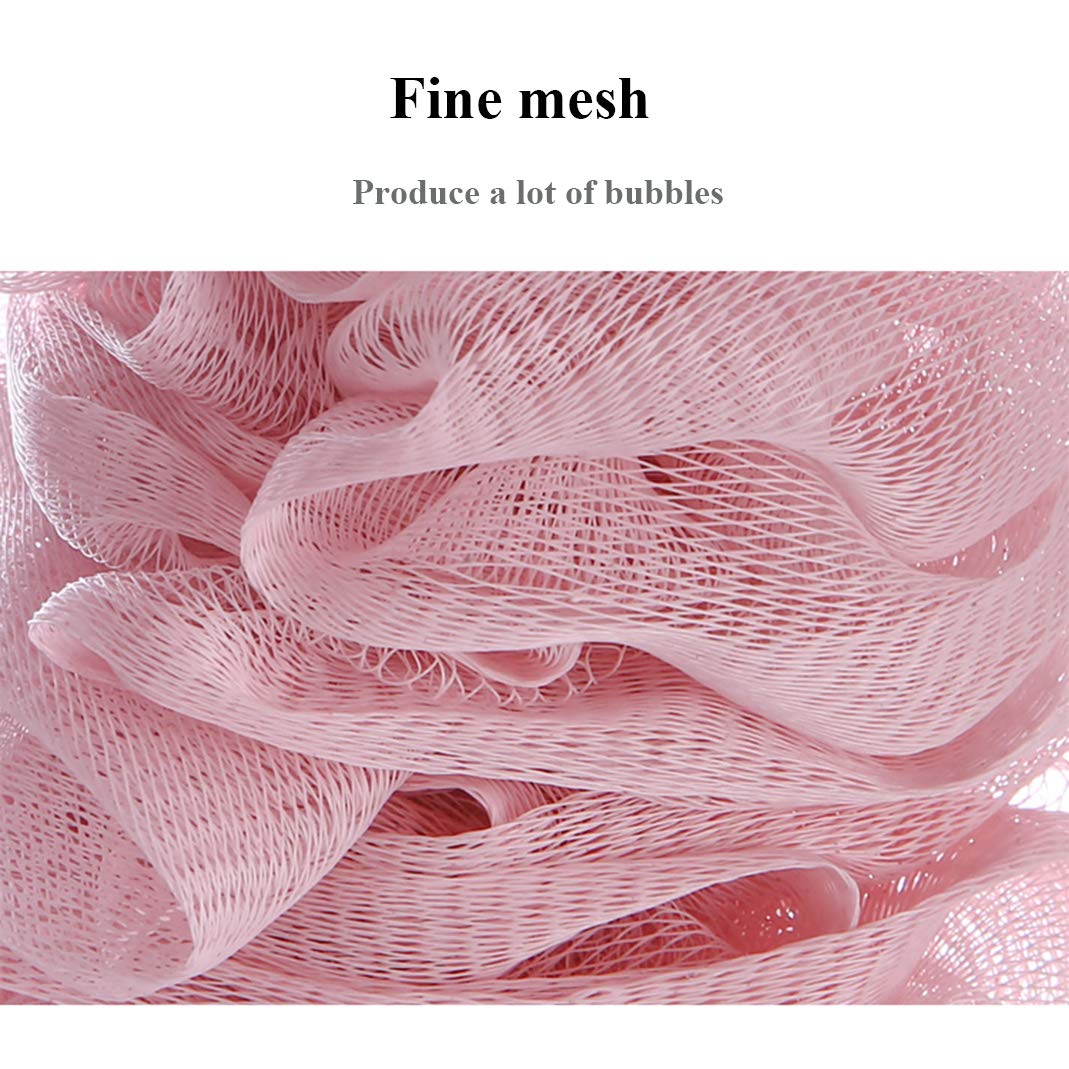 Yisella Shower Brush With Long Handle,Loofah Back Scrubber Blue and White