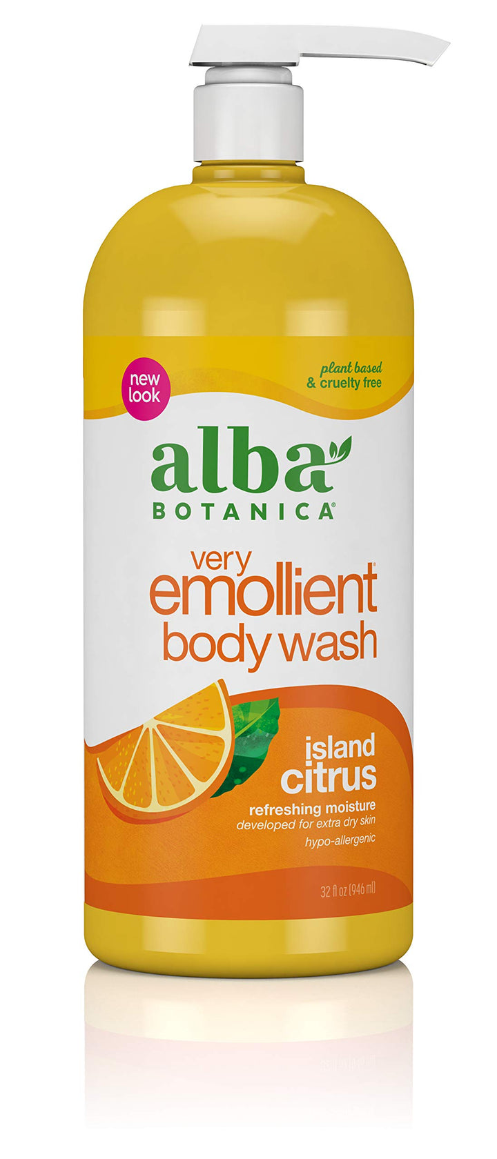 Alba Botanica Bath and Shower Gel Island Citrus 32-Ounce Bottle