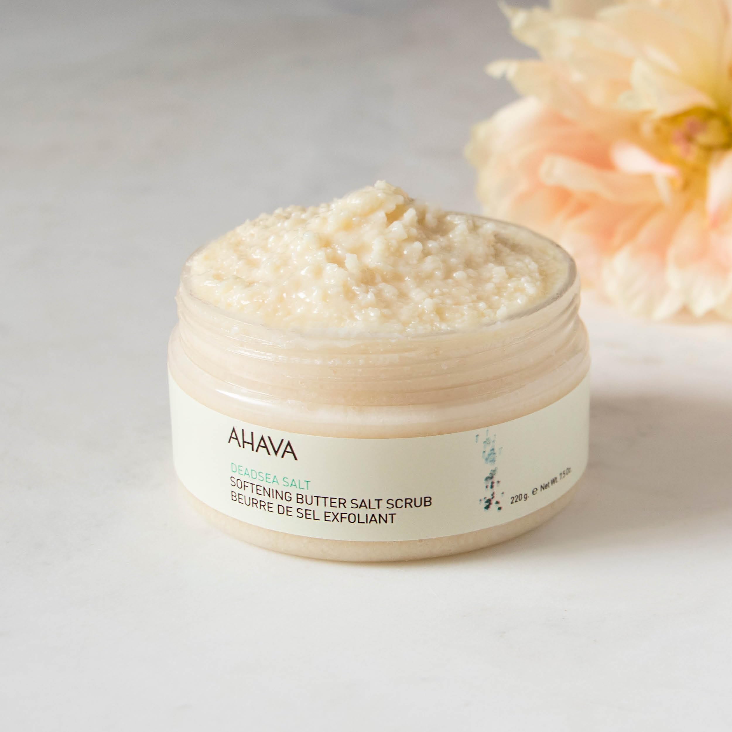 AHAVA Deadsea Softening Butter Salt Scrub, white, 235 ml