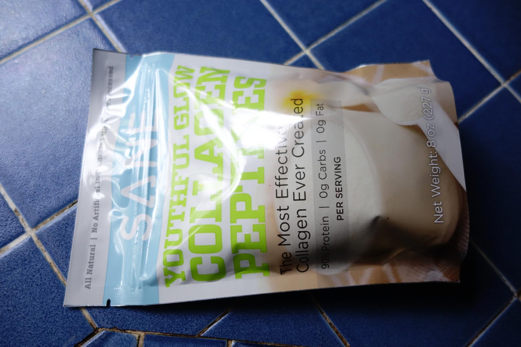 SANE MD - Youthful Glow Vital Collagen Powder - Organic Grass Fed Bovine Hydrolyzed Collagen Peptides Powder for Hair, Nails, Skin & Joint Health - NSF Certified - 37 Servings