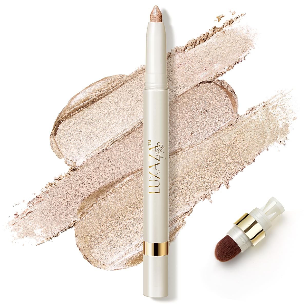 LUXAZA PRO Multi-Purpose Makeup Stick, Cream Shimmer, Eyeshadow Highlighter Makeup Eye Brightener Pencil Sticks Cosmetics #S1