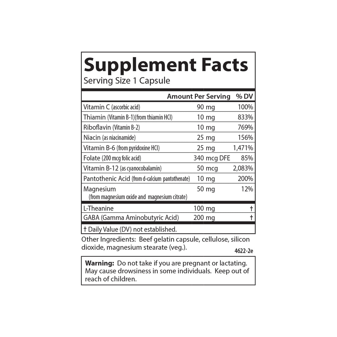 Carlson - Totally Zen, GABA, L-Theanine & B Vitamins, Healthy Mood, Promotes Calmness & Mental Clarity, 120 Capsules
