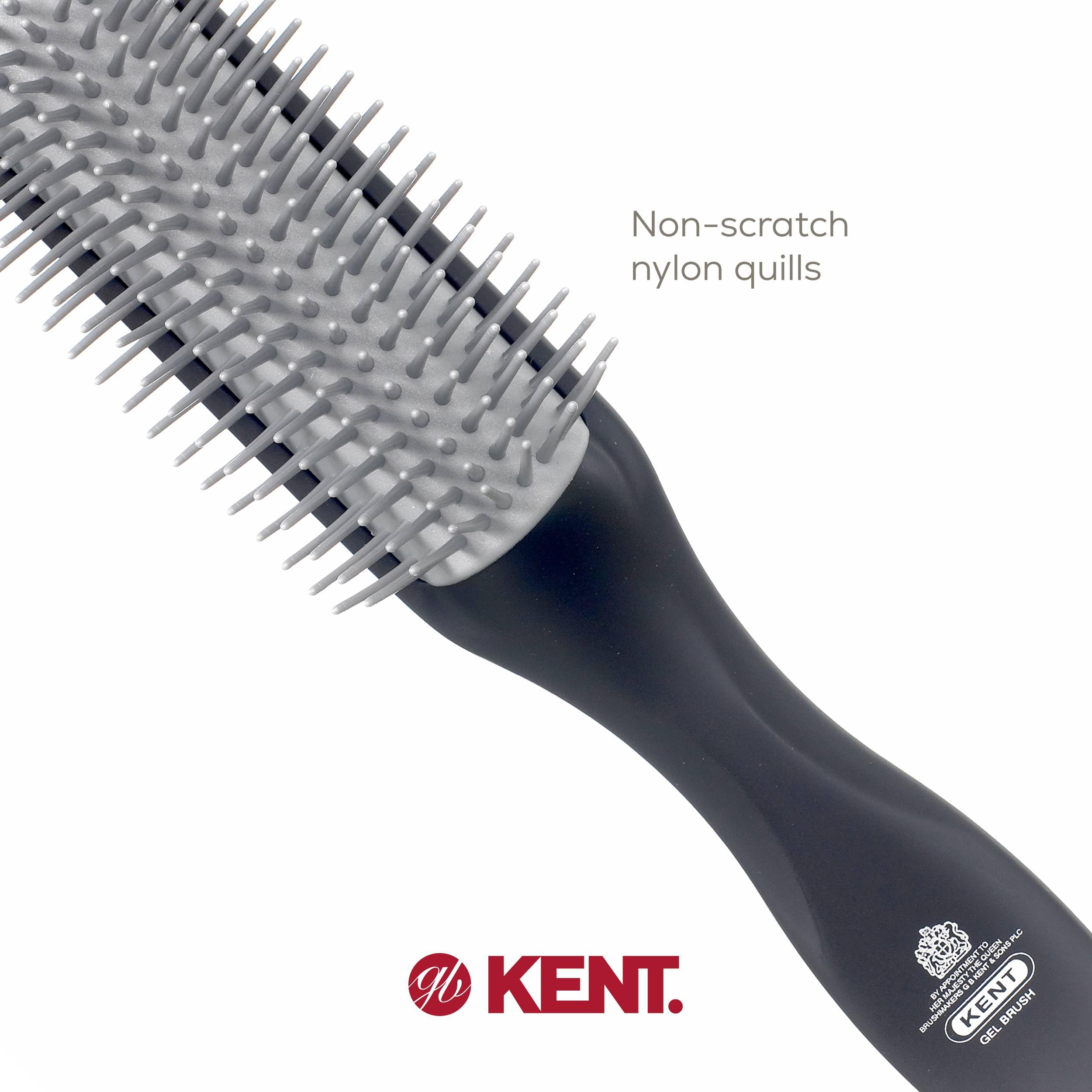 Kent Styler Brush for Thick and Long Hair for Unisex, Black