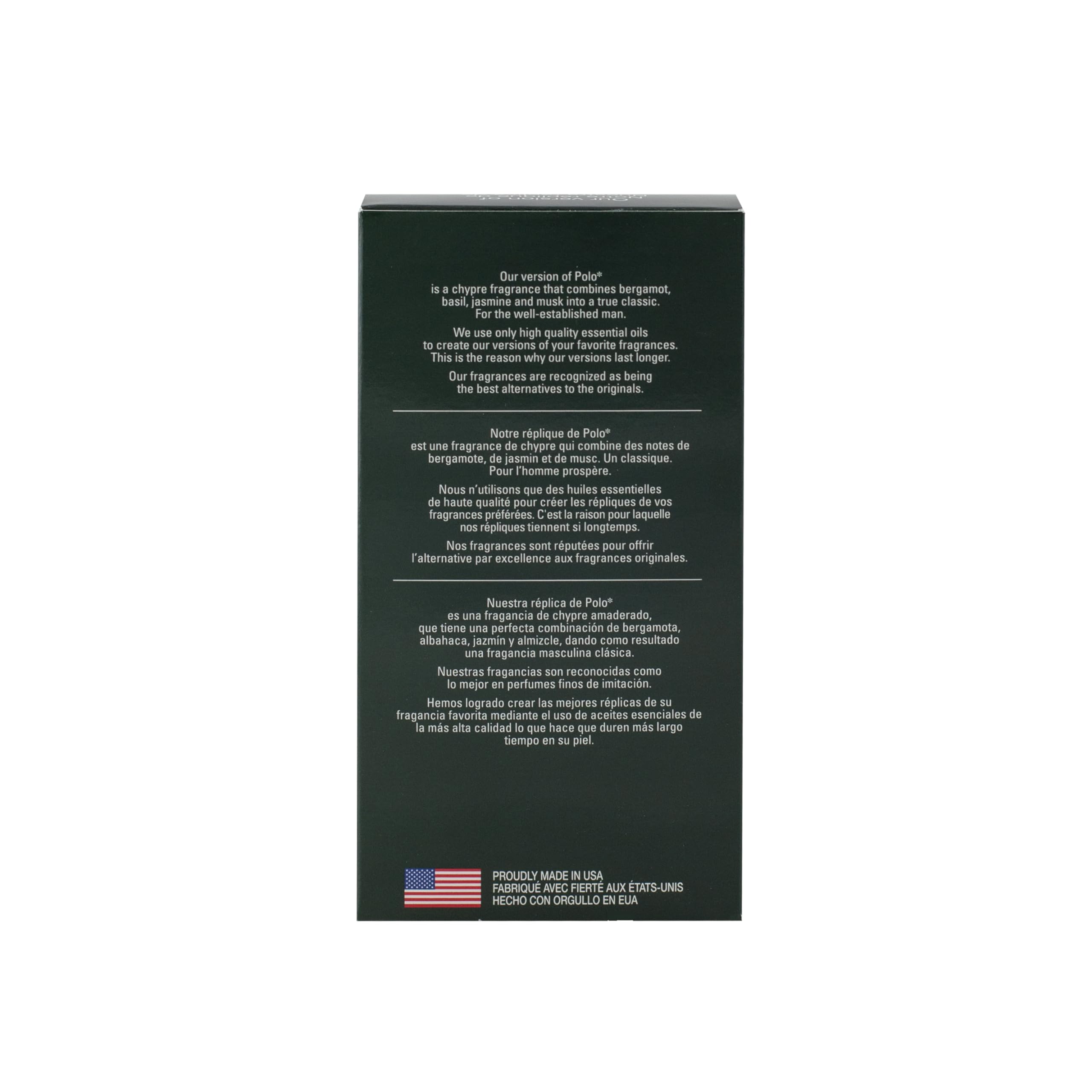 PB ParfumsBelcam Classic Match CM Eau De Toilette, Our version of a Designer EDT, 75ml.