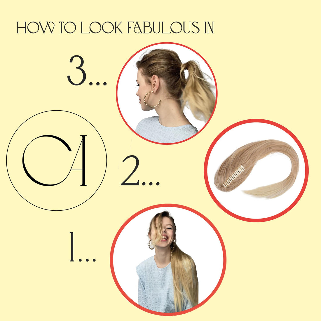 20 & 120g Hair Piece Pony Tail Extension (BLONDE MIX PLATINUM) SEXY Straight Heat-Resisting