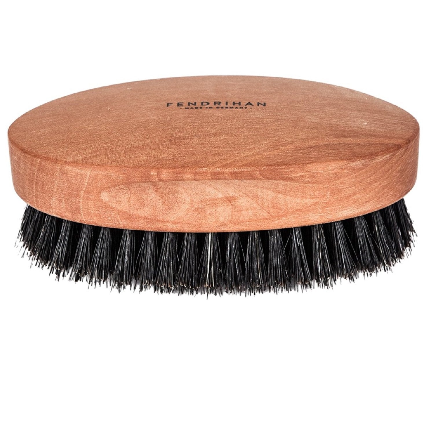 Fendrihan Genuine Boar Bristle and Pear Wood Military Hair Brush, Made in Germany MEDIUM-STIFF BRISTLE