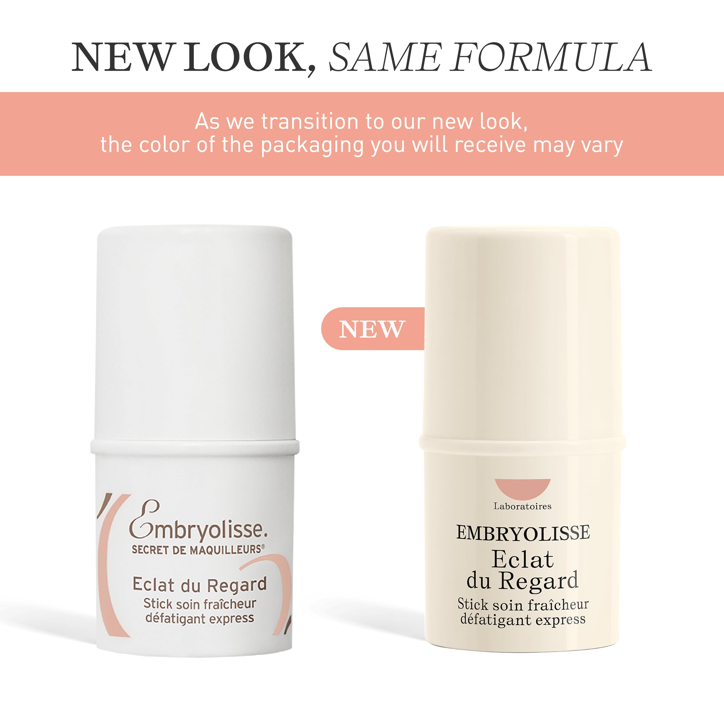 Embryolisse Radiant Eye Stick for Dark Circles & Puffiness, Cooling Under Eye Makeup Primer with Aloe Vera, Vegan, Fragrance-Free, 0.15 oz