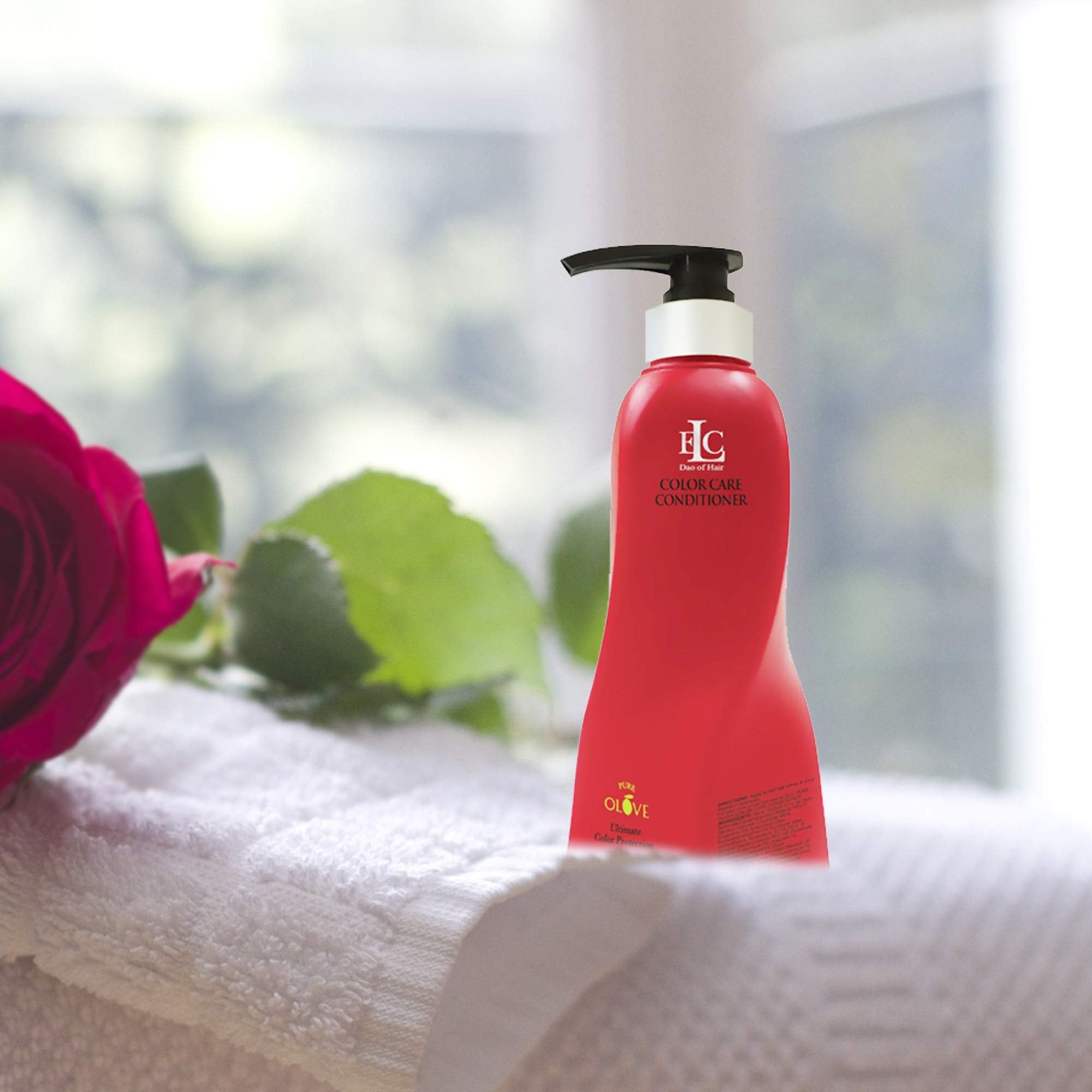 ELC Pure Olove Color Care Conditioner - For Color Treated Hair - Gentle Cleansing Conditioner for Colored Hair - Organic Olive Oil - For Fine, Medium and Coarse Hair - 12oz.