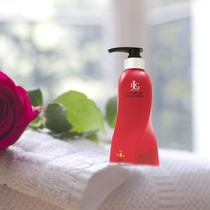 ELC Pure Olove Color Care Conditioner - For Color Treated Hair - Gentle Cleansing Conditioner for Colored Hair - Organic Olive Oil - For Fine, Medium and Coarse Hair - 12oz.