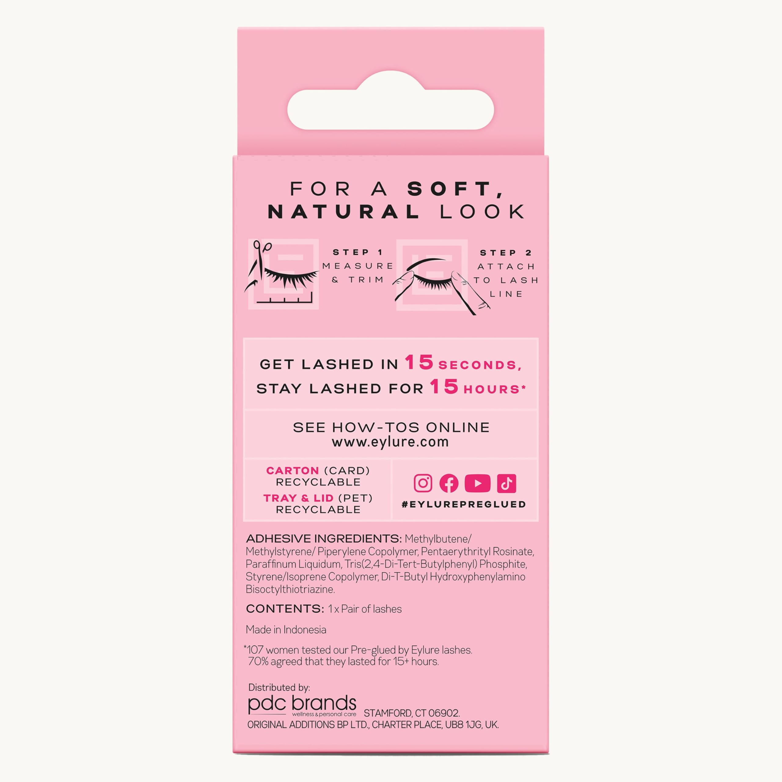 Eylure Pre-Glued Lashes, Natural 031