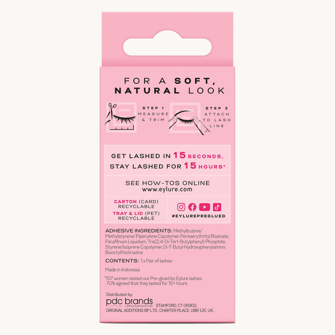 Eylure Pre-Glued Lashes, Natural 031