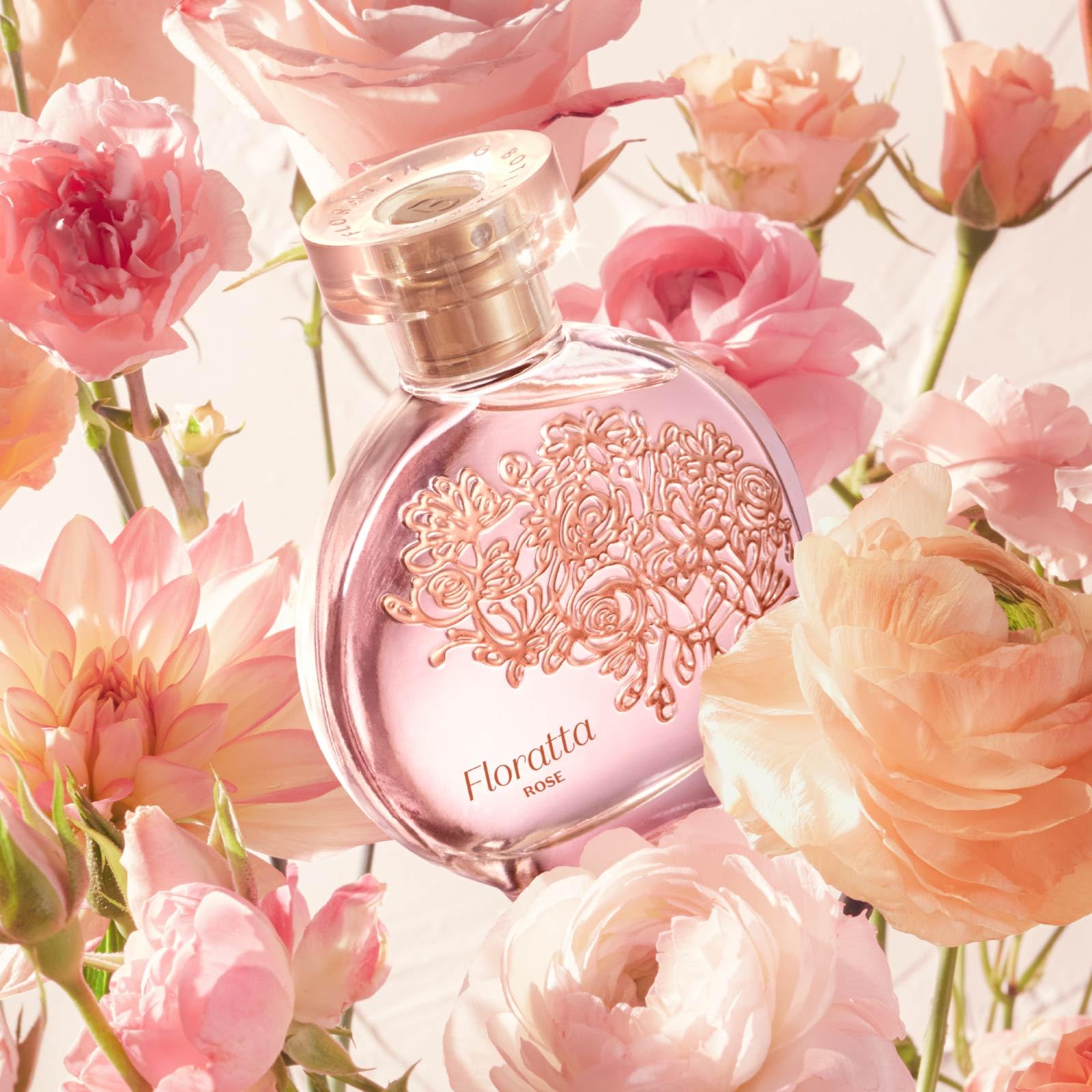 Floratta Rose Eau de Toilette by O Boticario | Long Lasting Perfume | Fresh Smelling Floral Perfumes for Women (2.5 fl oz)