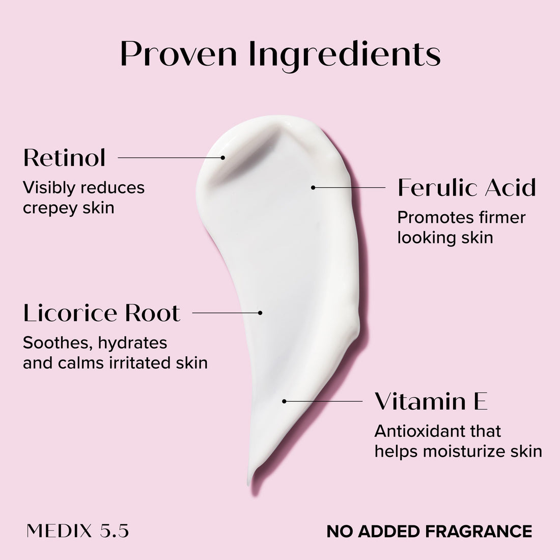 MEDIX Fragrance Free Retinol Body Lotion Crepey Skin Care Treatment | Firming Body & Face Moisturizer | Anti Aging Retinol Cream For Face Targets Look Of Crepe Skin & Wrinkles, 15 Fl Oz