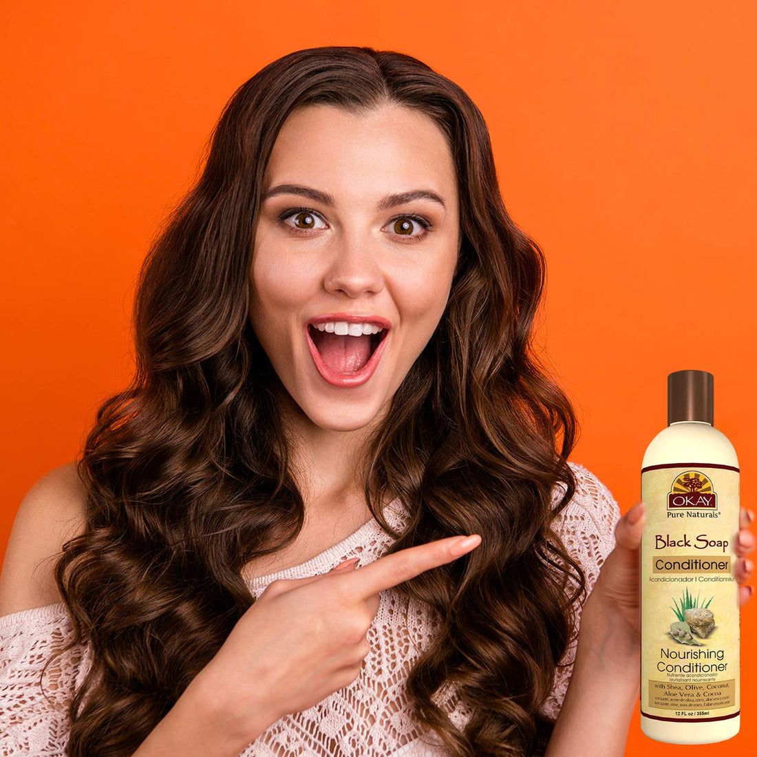 OKAY African Black Soap Conditioner, 12 Fluid Ounce
