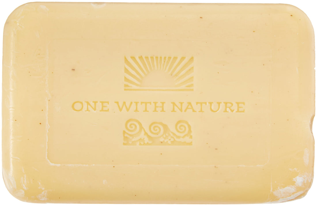 One With Nature Lemon Sage Dead Sea Mineral Soap, 7 Ounce Bar