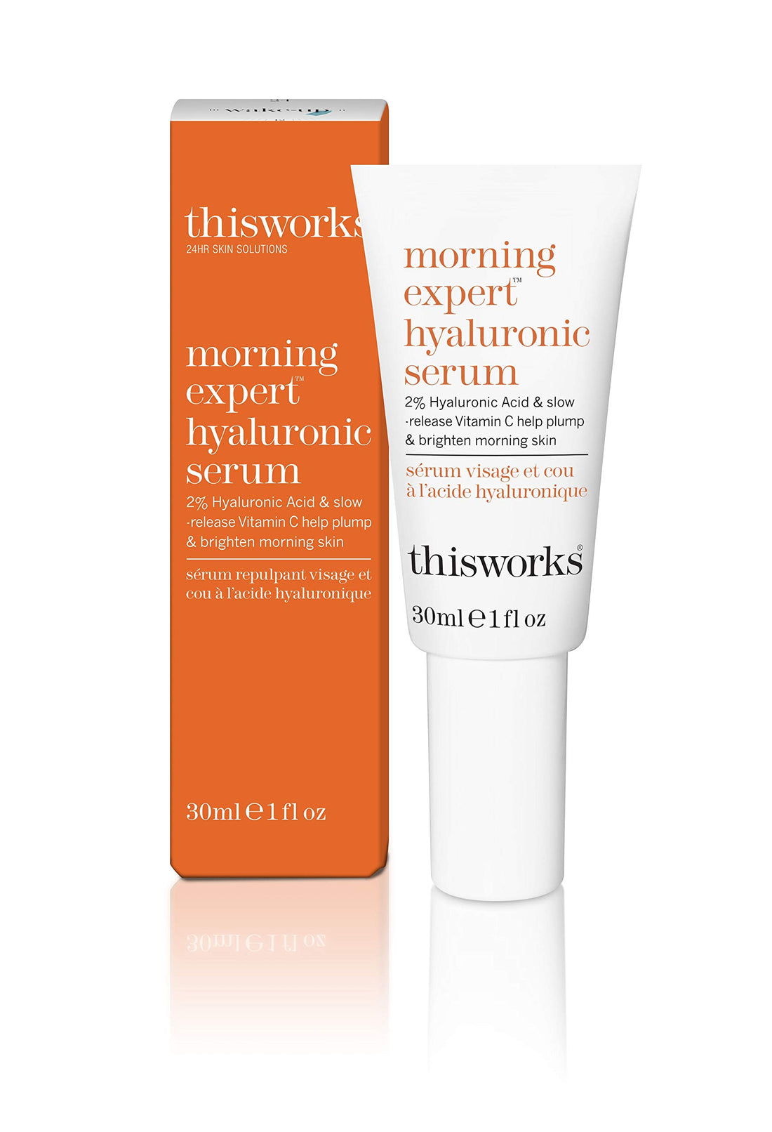 thisworks morning expert hyaluronic serum: Slow-Release Vitamin C to Plump & Brighten Morning Skin, 30ml | 1 fl oz