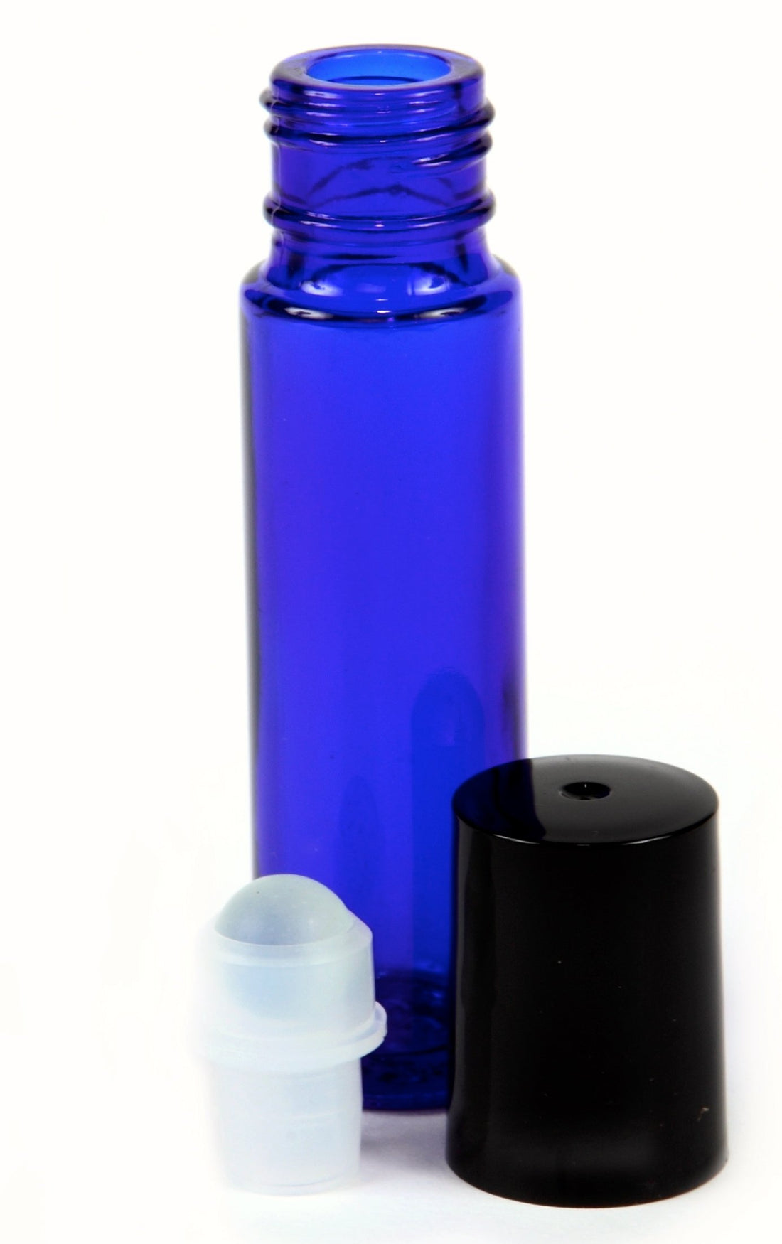 24, Cobalt Blue, 10 ml Glass Roll On Bottles with 3 - 3 ml Dropper's