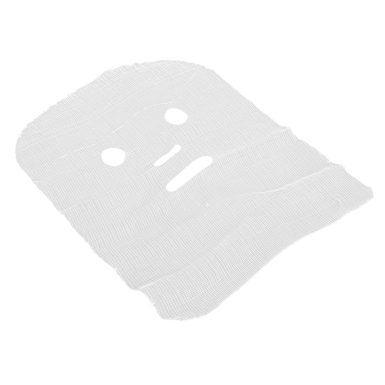 Face Gauze for High Frequency, Sheet Mask Cover 100 Sheets Disposable Facial Cotton Beauty Gauze Pre Cut Breathable Highly Absorbent Gauze Facial Mask