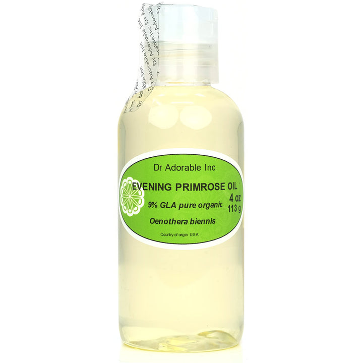 Evening Primrose Carrier Oil Organic Pure Cold Pressed by Dr.Adorable 4 Oz