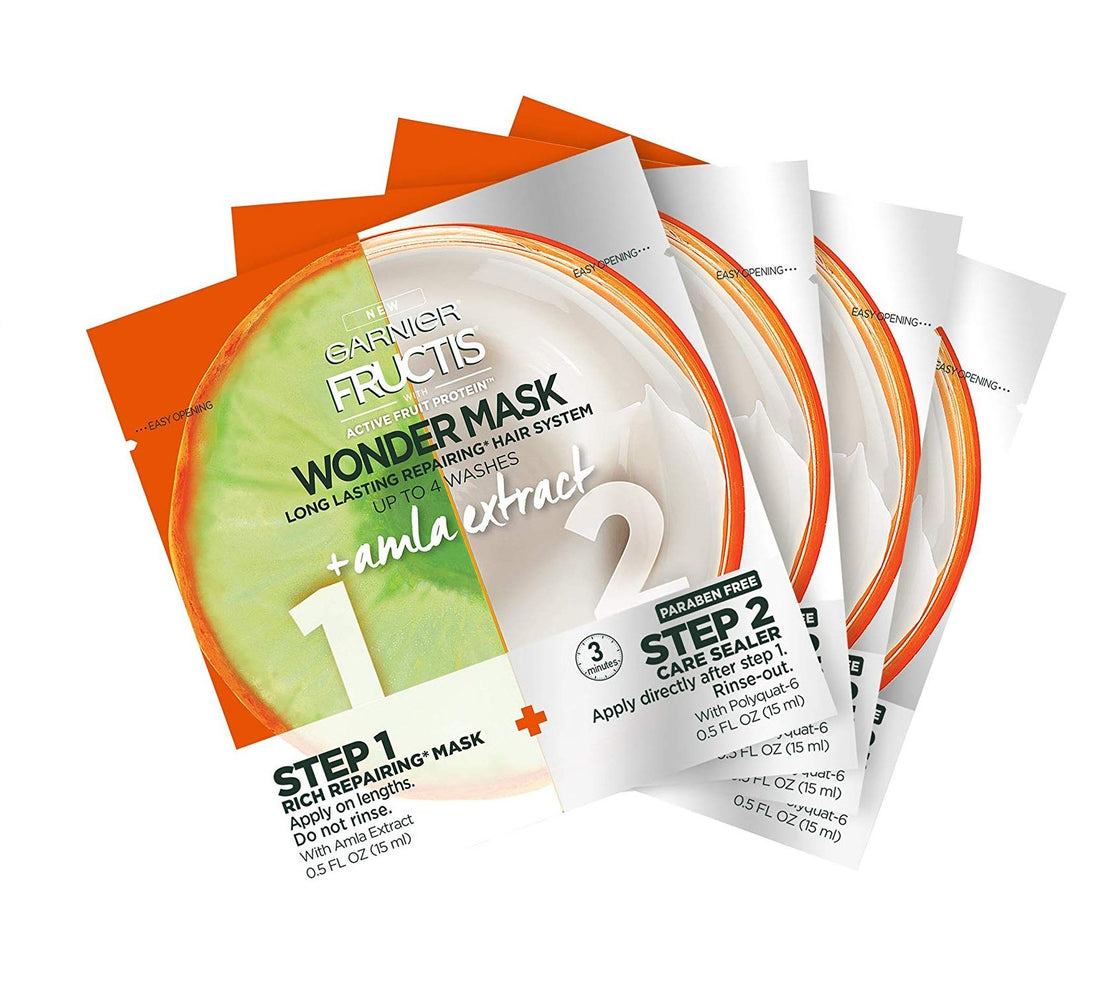 Garnier Hair Care Fructis Wonder Mask + Amla Extract, 4 Count