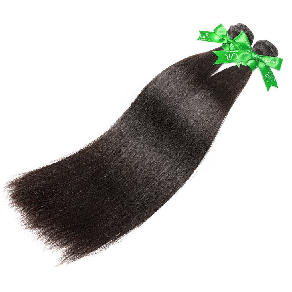 20 , Natural color-6A : GoldRose Beauty Grade 6A Brazilian Virgin Human Hair Silky Straight Hair Weaving 1 Bundle 20 Inch Natural Black Color