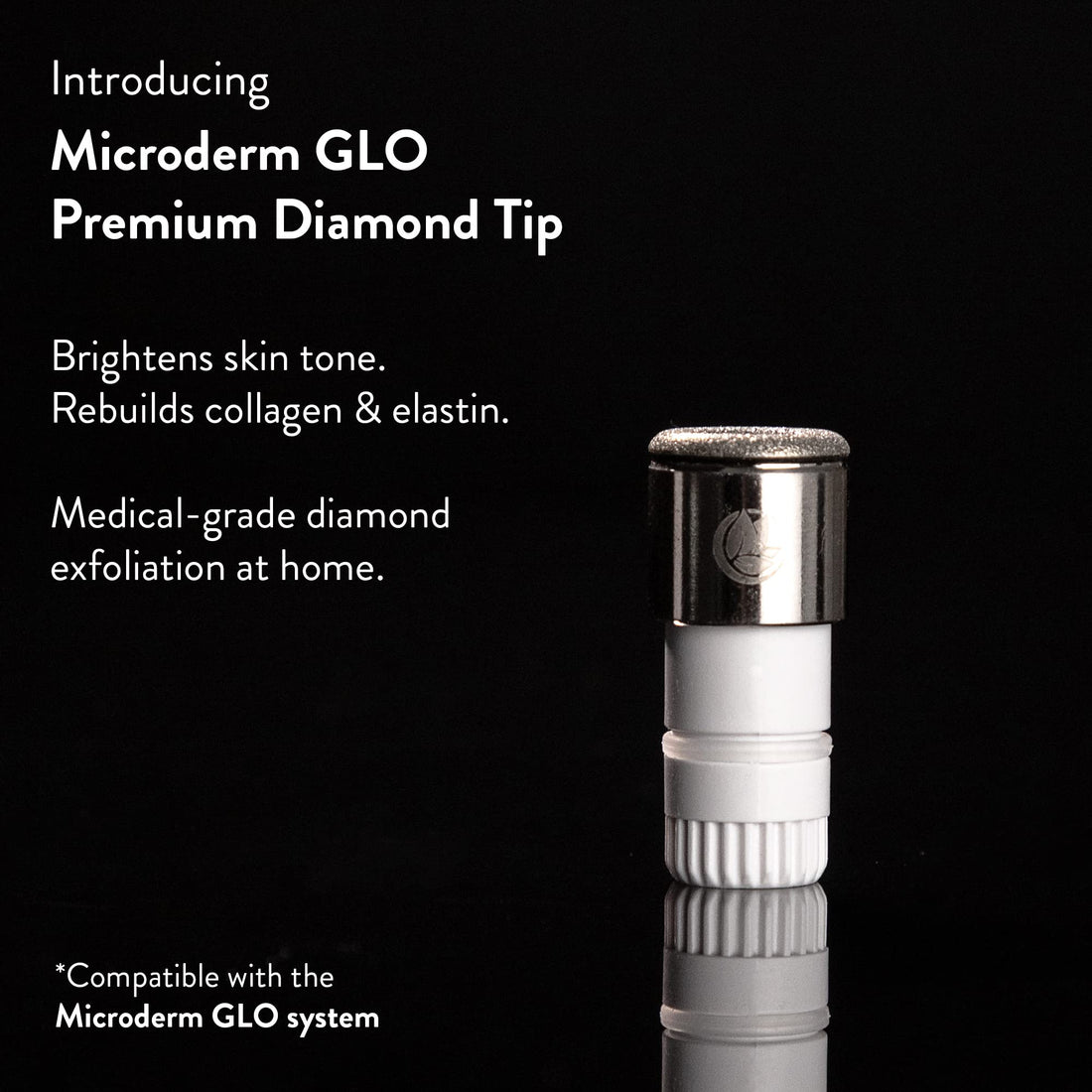 Microderm GLO Premium Diamond Microdermabrasion Tips by Nuvderm - Medical Grade Stainless Steel Accessories