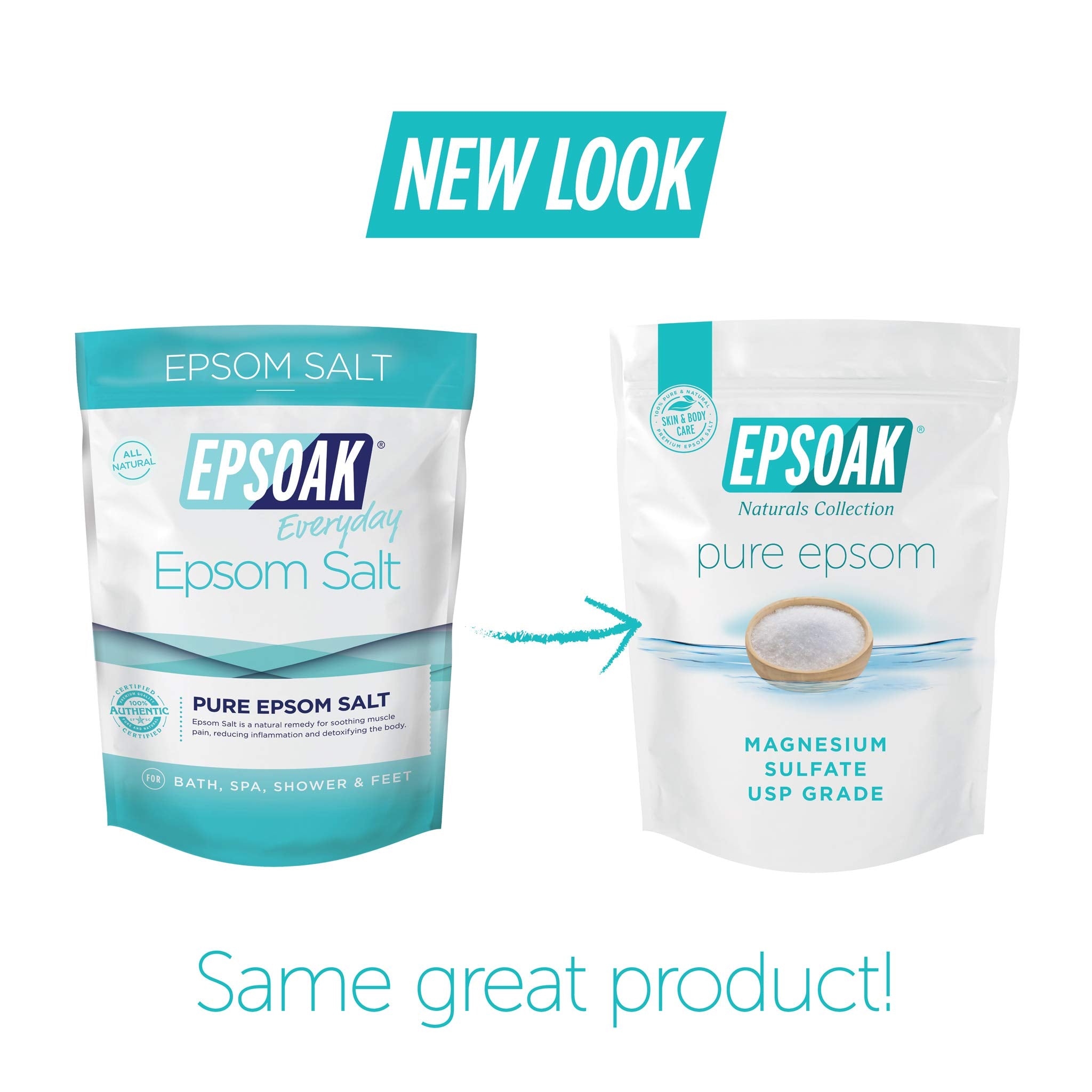 Epsoak Epsom Salt 5 Lbs - 100% Pure M.