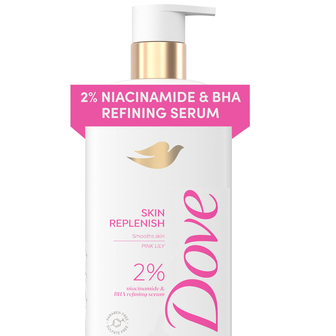 Dove Skin Replenish Body Wash 2% niacinamide and BHA refining serum 18.5 Fl Oz
