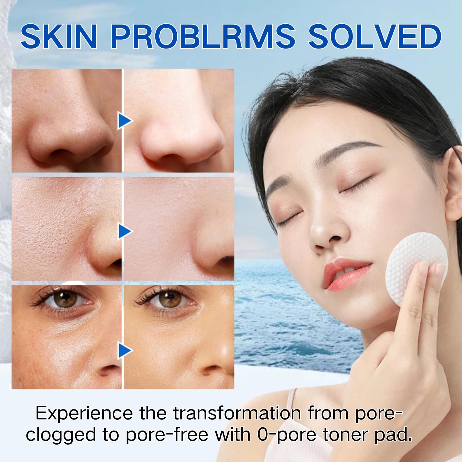 Zero Pore Pads Korean Skin Care - Facial Toner Pads for Exfoliation & Care - Gentle Exfoliating Pad for Face With 4.5% AHA & 0.45% BHA, Pore Minimizer (80 Piece)