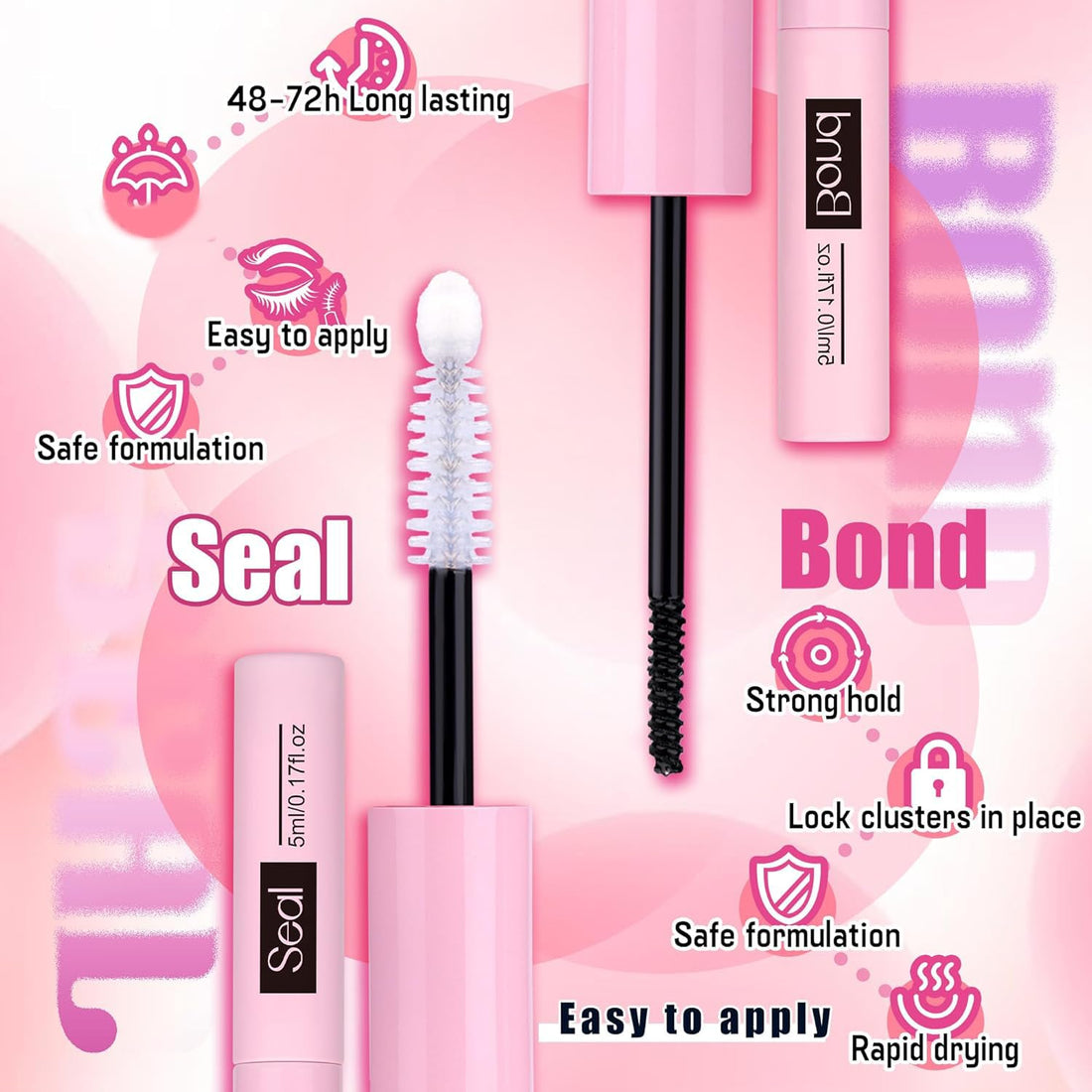 DIY Lash Extension Kit Natural Look Wispy Lash Clusters D 154 pcs Lashes Clusters 8-16 mm Eyelash Extension Kit Lash Bond and Seal Lash Tweezers Individual Lashes Lash Cluster Kit For Beginners