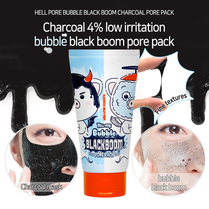 Elizavecca Milky Piggy Hell Pore Bubble Blackboom Charcoal...