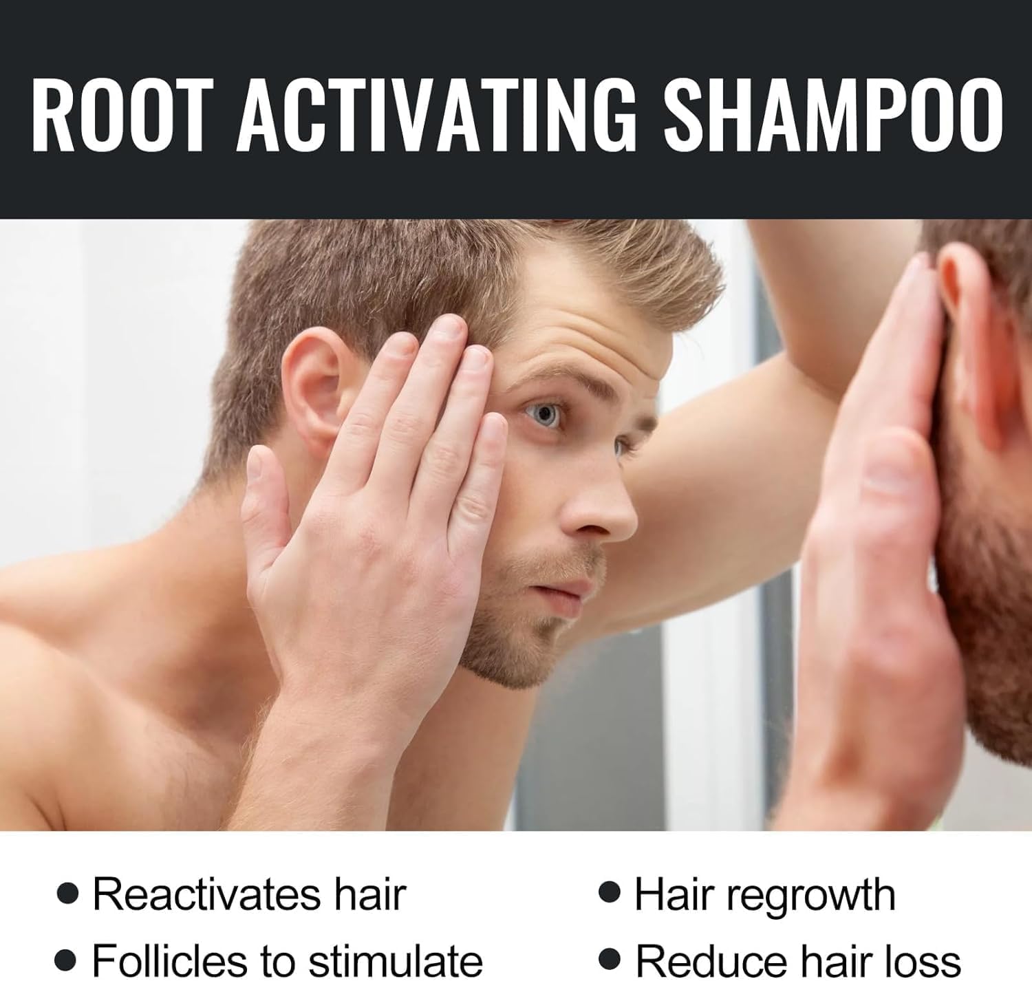 Spartan Root Activator Shampoo, Hair Loss Shampoo, Hair Thickening ShampooUnisex Root Activator Shampoo, Natural Hair Regrowth Shampoos for Men Women (100ML)