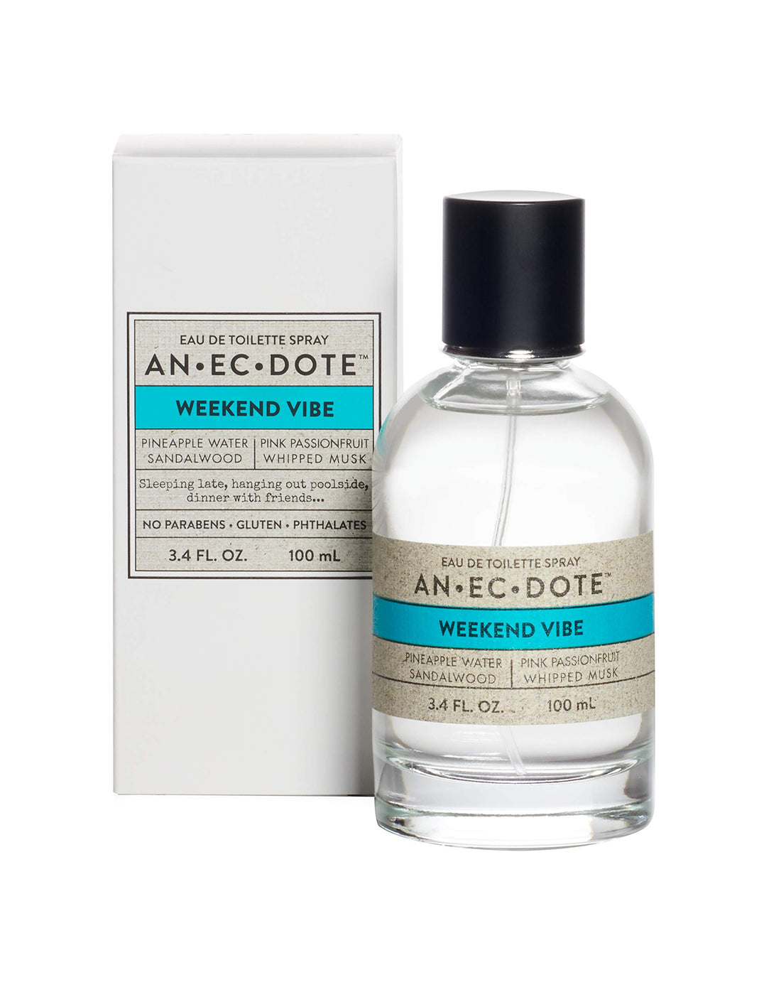 Anecdote Anecdote Fragrances Weekend Vibe Edt Spray 3.4 Fl Ounce, Weekend Vibe, 3.4 fluid_ounces, clear, 96510