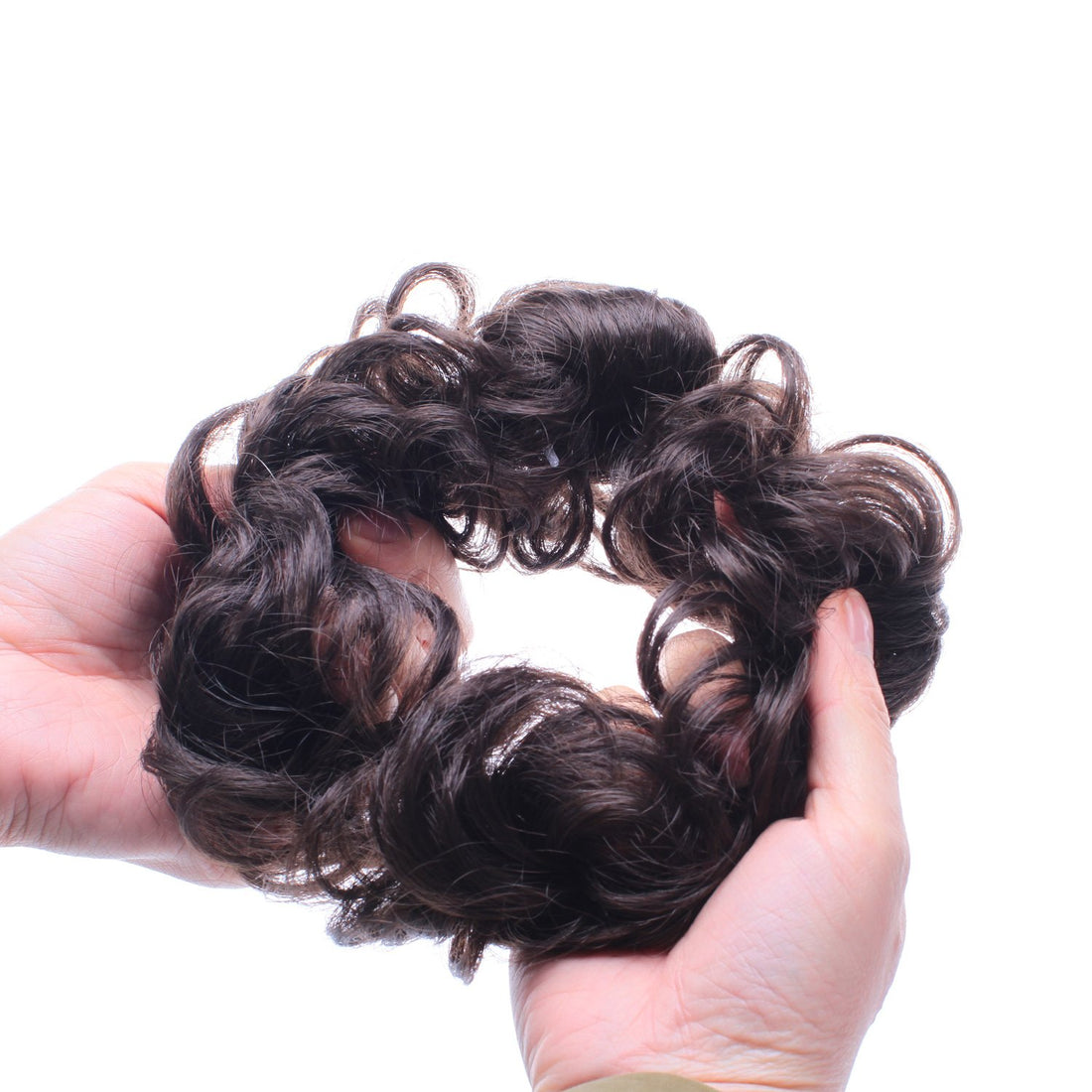 OneDor Ladies Synthetic Wavy Curly or Messy Dish Hair Bun Extension Hairpiece Scrunchie Chignon Tray Ponytail (19#)