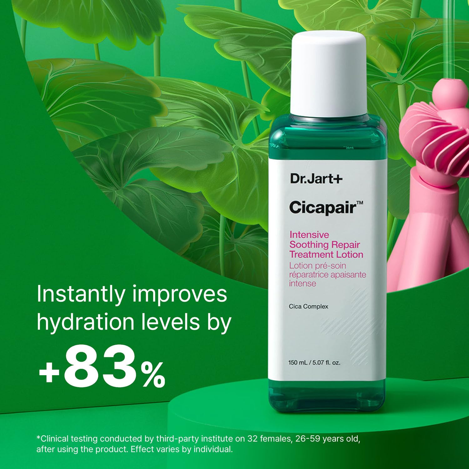 Dr.Jart+ Cicapair™ Intensive Soothing Repair Treatment Liquid Face Lotion to Reduce Redness with Centella Asiatica | Hydrating Toner | Korean Skin Care, 5.07 Fl Oz